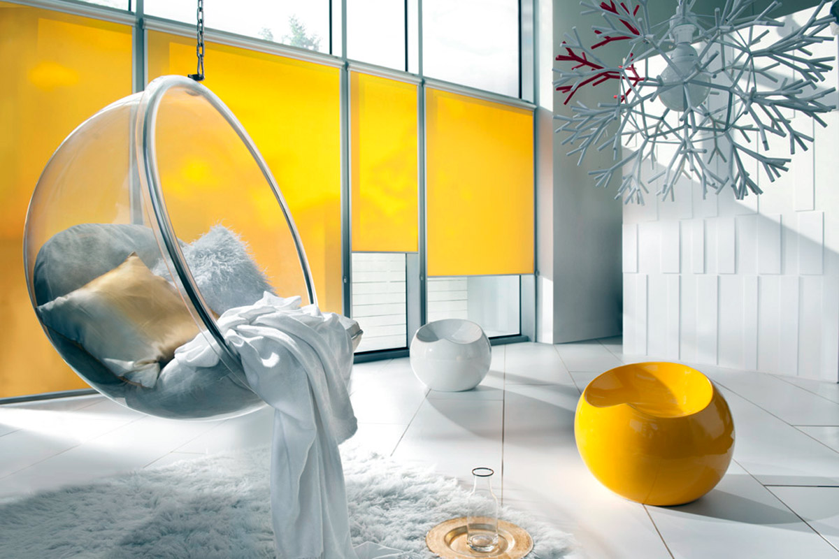 Fabric roller blinds